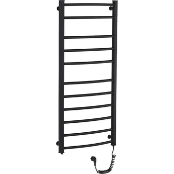 Radiátor CERANO - Elektrický sušák ručníků Luca - 187 W - černá matná - 1160x550 mm