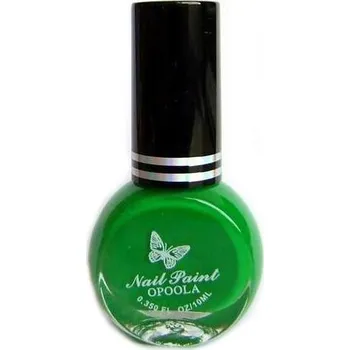 Přípravek na nehty OPOOLA Lak na razítka, zelený 10ml