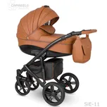 Kombinovaný kočárek Camarelo Sirion Eco včetně autosedačky 2023 Barva: Sie-11 Hnědá