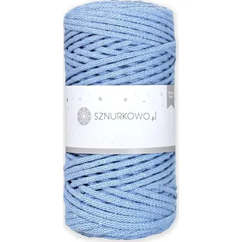 Příze Sznurkowo šňůry 3 mm - světle modrá