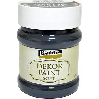 Speciální výtvarná barva Dekor Paint - křídová vintage barva 230ml - černá