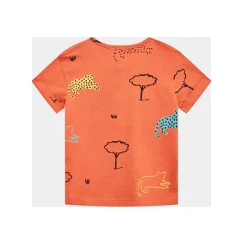 Pánské tričko United Colors Of Benetton T-Shirt 3ZCTAQ00F Oranžová Regular Fit 82