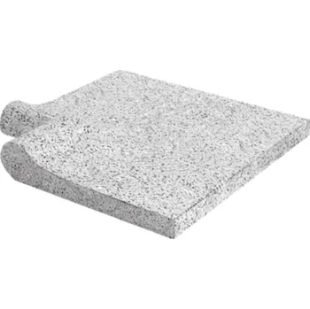 Dlažba DITON Bazénový lem profil vlna fantasy vnitřní roh ostrý 500x500x40-80 mm bílý