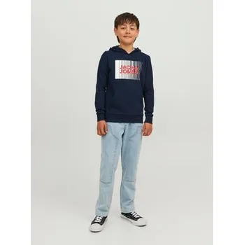 Pánská mikina Jack & Jones Junior Mikina 12237459 Tmavomodrá Regular Fit 164