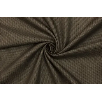 Šatová látka bavlněná - Hnědá s drobným vzorem