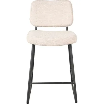 Barová židle LABEL51 Barová židle NOAH bílé bouclé 94cm IH-50.148