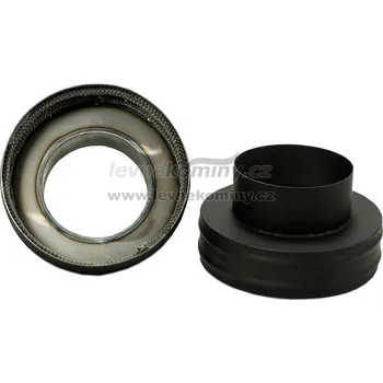 Komín KOVO - převlečná redukce pro komín o průměru 200 mm - s těsnícím provazcem - 200 na 145 mm