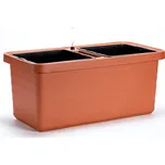 Samozavlažovací velkoobjemový truhlík BERBERIS DUO 80 cm terakota (Velkoobjemový truhlík Berberis DUO 80 cm - terakota)