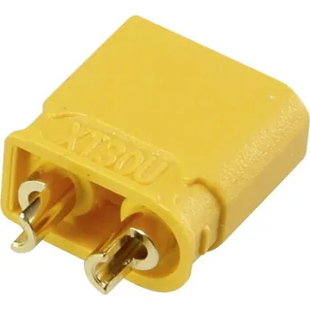 RC vybavení Reely RE-6619104 zásuvkový konektor k propojení akumulátoru a regulátoru RC modelu 2 mm zástrčka, XT30U pozlacené, k pájení 1 ks