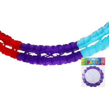 Wiky Girlanda barevná 3 m kulatá