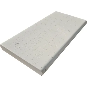 Zahradní obrubník Bazénový lem Presbeton Verto průběžný oboustranný 600x318x45 mm reliéfní slonovinový