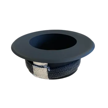 Komín KOVO - černá redukce pro komín o průměru 160 mm - s těsnícím provazcem - 160 na 145 mm