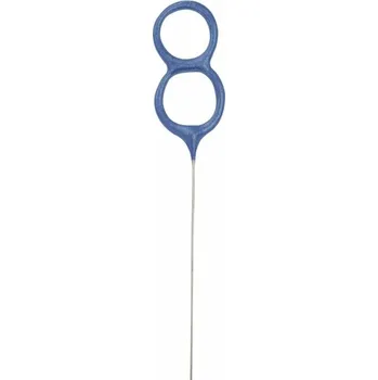 Balónek Unique Prskavka glitrová číslice 8 modrá 17,8 cm
