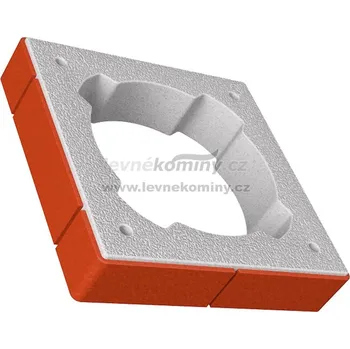 Komín CS-Prstenec oranžová cihla 38*38*8 cm