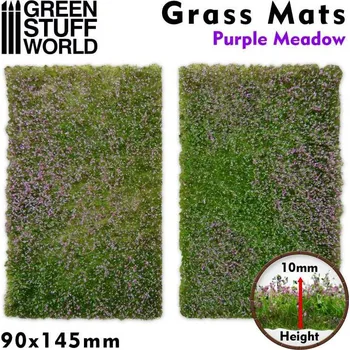 Plastikový model Grass Mat Cutouts – Purple Meadow 90x145 mm