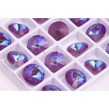 Dětské navlékací korálky Rivoli 12 mm - Burgundy č. 387