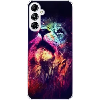Pouzdro na mobilní telefon Silikonové pouzdro iSaprio - Samsung Galaxy A14 / A14 5G - Lion in Colors (Odolný silikonový kryt, obal, pouzdro iSaprio - Samsung Galaxy A14 / A14 5G - Lion in Colors - skvělá ochrana a pružnost, stylový UV potisk, lehkost, tiskne se v České republice)