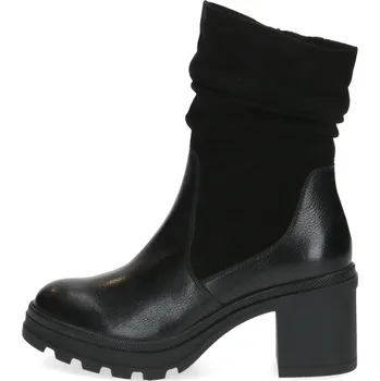 Dámské kozačky Caprice dámské kožené polokozačky 9-25401-41 black comb Velikost: 37