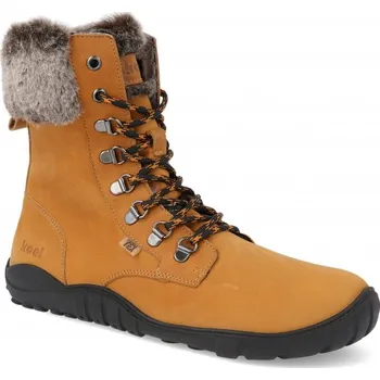 Dámská zimní obuv Barefoot dámské zimní boty Koel - Levi Tex Lambswool Miel medové Velikost: 37
