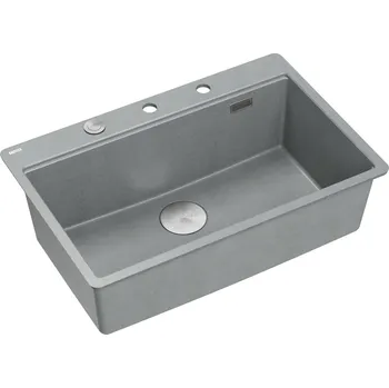 Kuchyňský dřez Quadron Marc dřez graniteq 75x49 cm šedá/grafitová/onyx HQM7650U5_FM_BS