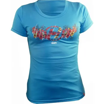 cyklistický dres HAVEN Cyklistický dres s krátkým rukávem - AMAZON II SHORT - modrá/růžová L