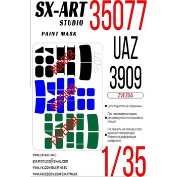 Plastikový model 1/35 Paint mask UAZ-3909 (ZVE)