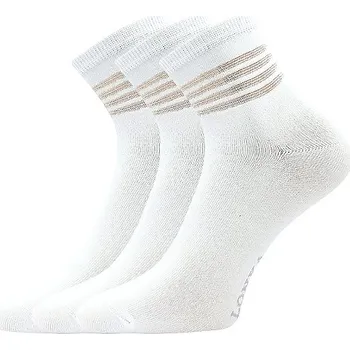 Dámské ponožky LONKA Ponožky dámské letní FASKETA bílé (3 páry) 35-38 119975