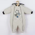 Zimní kojenecká kombinéza s kapucí Koala Star Vibes modrá Modrá 74 (6-9m)