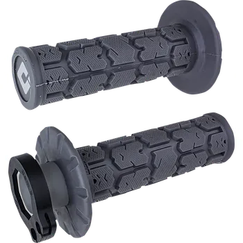 grip Motokrosové rukojeti - gripy ODI ROGUE LOCK-ON pro 2-takty/4-takty, barva šedá graphite (Rukojeti na řidítka, ručky na moto )