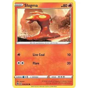 Sběratelská karetní hra Pokémon karta Slugma 034/264 - Fusion Strike