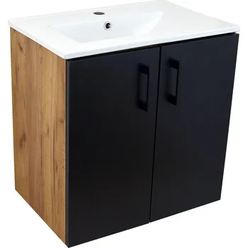 Koupelnový nábytek BPS-koupelny ROSO GOB 60 zlatý dub/černá