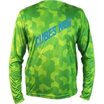 HAVEN Cyklistický dres s dlouhým rukávem letní - CUBES NEO LONG - zelená