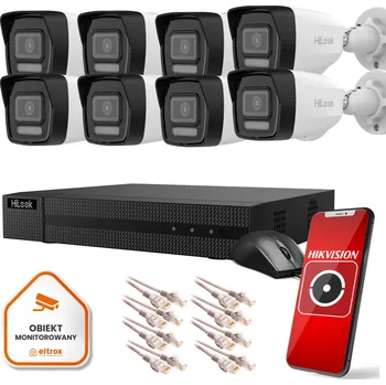 IP kamera Profesionální sledovací sada Hilook s 8 IP kamerami FullHD