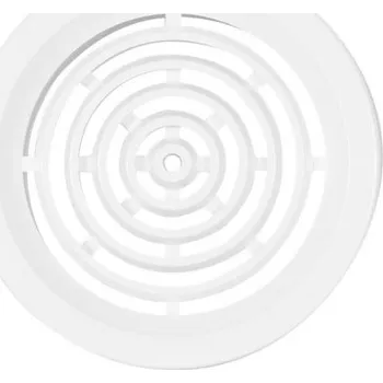 Větrací mřížka HACO VM 50 B větrací mřížka kruhová, bez síťoviny, 4 kusy, bílá