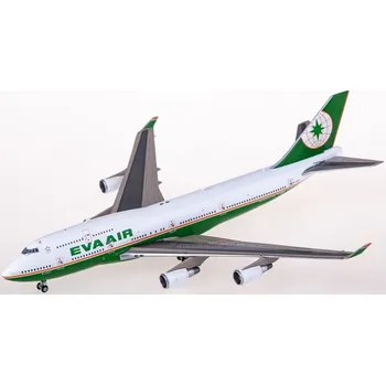 Plastikový model JC Wings - Boeing B747-45E, EVA Air 2000s, s přívěškem, Taiwan, 1/400