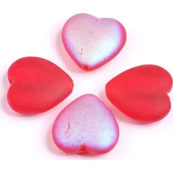 Dětské navlékací korálky Korálky srdíčka č.3829 (15x16mm)