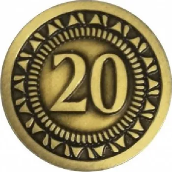 Desková hra TLAMA games Univerzální mince pro deskové a RPG hry hodnoty "20"
