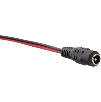 elektrický kabel Kabel 25cm s napájecím DC 5,5x2,1mm kulatým konektorem koncovka Samice