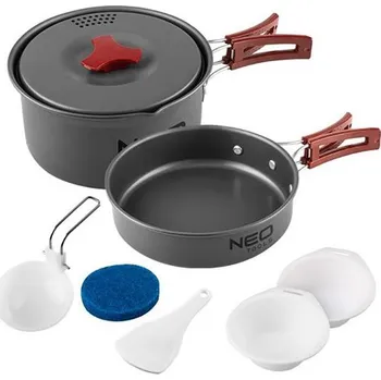 Outdoor vaření Neo Tools Sada nádobí 7v1 Turistická 63-146