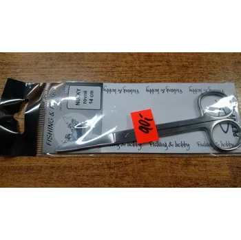 Kancelářské nůžky Rybářské nůžky - rovné, 14 cm