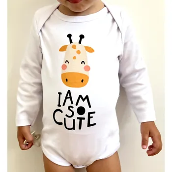 Milinko Body pro miminka na dlouhý rukáv- Jsem velmi roztomilá/ý Velikost: 92 (18-24m)
