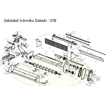 Kultivátor 1/73 - STB145.018 - Boční plato šasí - levé