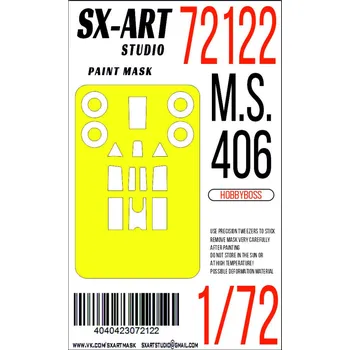 Plastikový model 1/72 Paint mask M.S.406 (HOBBYB)