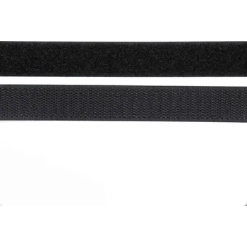 Pro Háčkování Suchý zip, 20 mm, komplet černá