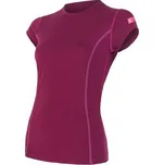SENSOR MERINO ACTIVE dámské triko kr.rukáv lilla velikost XXL