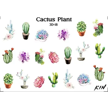 Kin 3D Vodolepky - 18 Cactus Plant
