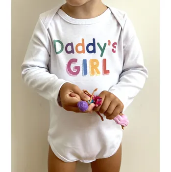 Milinko Body pro miminka na dlouhý rukáv- Tátova holčička Velikost: 80 (9-12m)