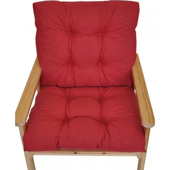 Axin Trading s.r.o. Polstr na křeslo Nordic - látka vínový melír