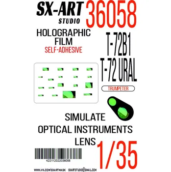 Plastikový model 1/35 Holographic film T-72B1 / Obj.172 T-72 Ural