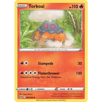 Společenská hra Pokémon karta Torkoal 023/196 - Lost Origin